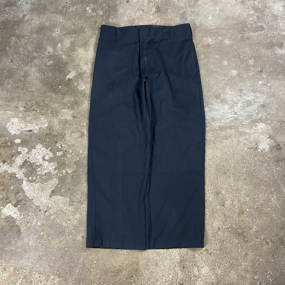 Dickies Double Knee Chino Pants Size 34x29 Black Loose Fit Utility Work Wear